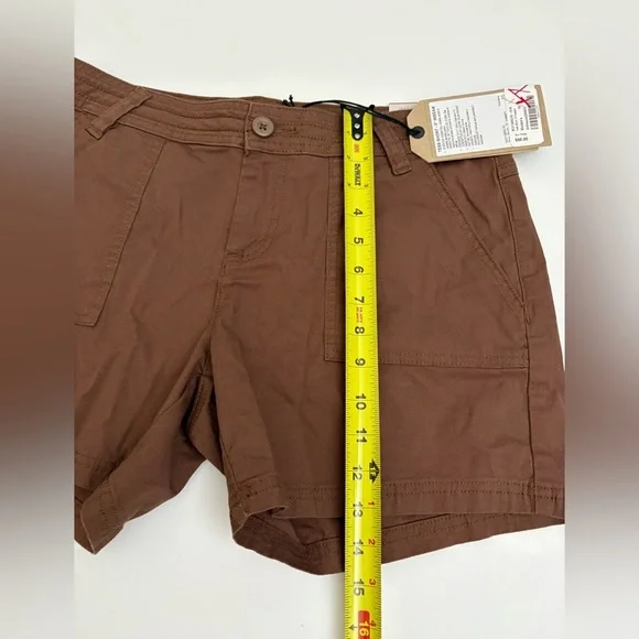 Prana Tess Shorts 5” Brown New with Tags Size 10 - Picture 6 of 9